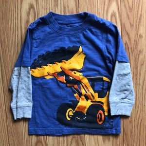2/$12 , 2T - construction truck - long sleeve shirt -Carters